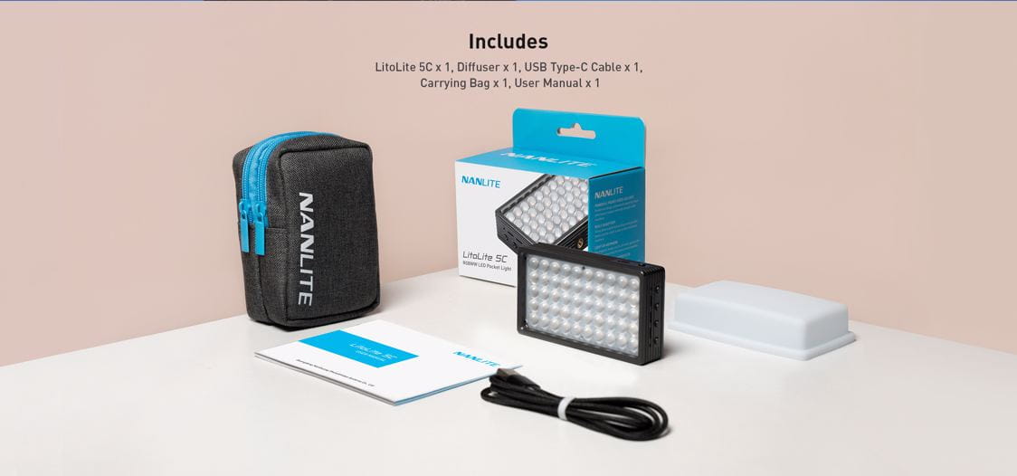 NANLITE LitoLite 5C RGBWW LED Pocket Light
