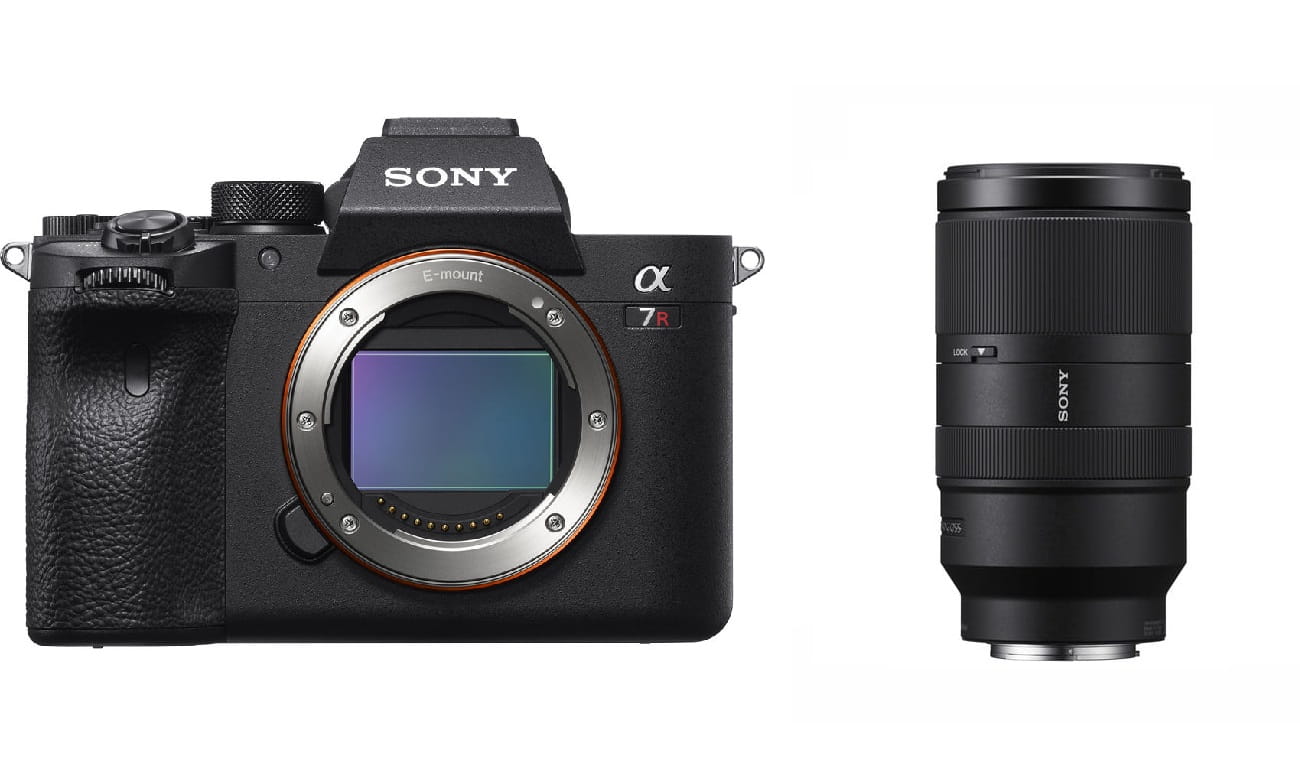 Aparat cyfrowy Sony A7R IV ILCE7RM4B + obiektyw Sony 70-300 mm f/4.5-f/5.6 G OSS - SEL70300G
