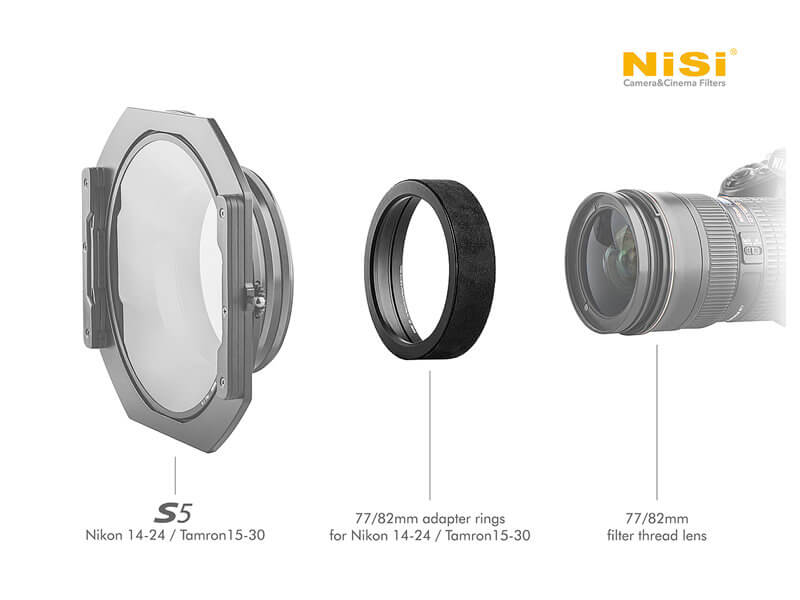 Pierścień adaptera NiSi dla S5/S6 Holder Sigma 14-24/2.8 - 77mm