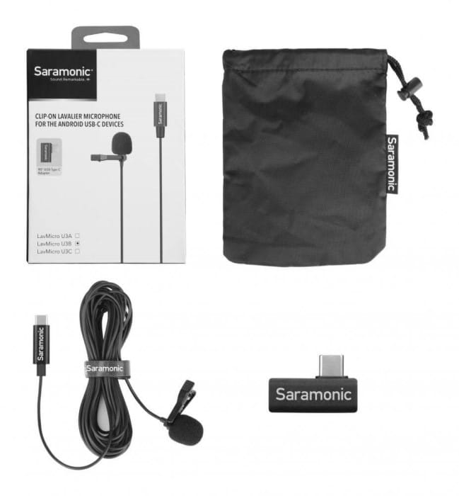 Mikrofon krawatowy Saramonic LavMicro U3B ze złączem USB-C