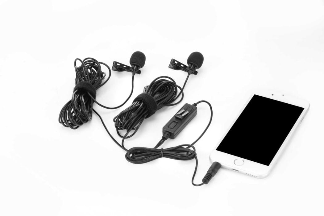 Zestaw dwóch mikrofonów krawatowych Saramonic LavMicro 2M ze złączem mini Jack TRRS