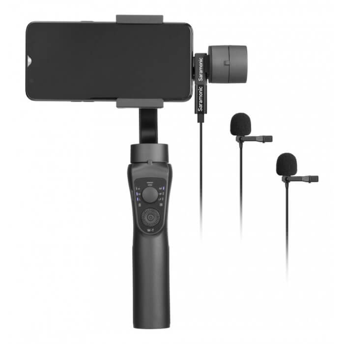 Zestaw dwóch mikrofonów krawatowych Saramonic LavMicro U3C ze złączem USB-C
