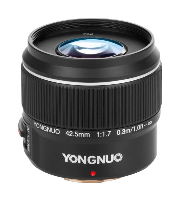 Obiektyw Yongnuo YN 42,5 mm f/1,7 do Micro 4/3