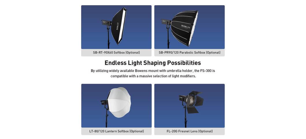 Lampa Nanlite FS-300 LED Daylight Spot Light