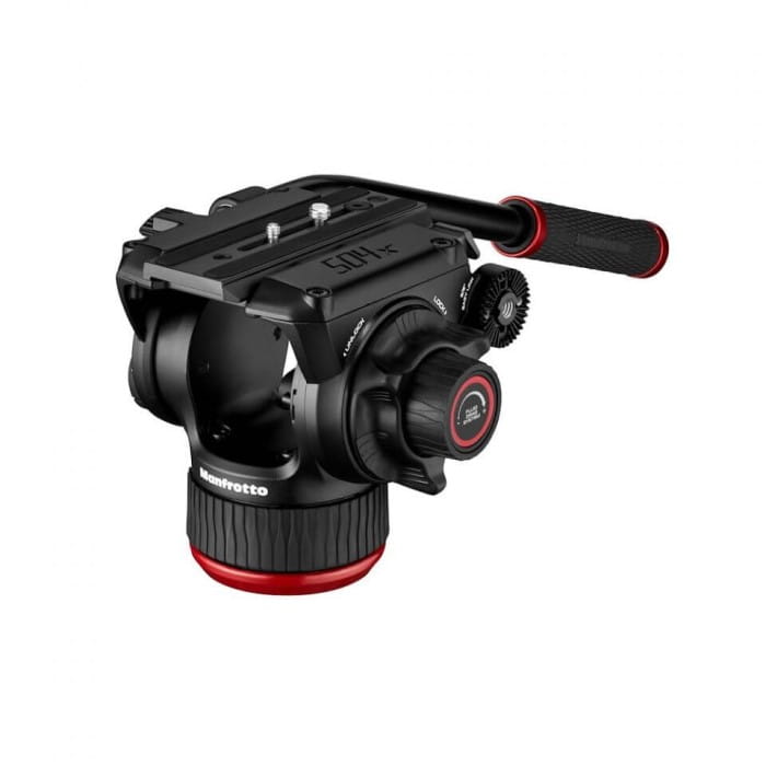 Statyw Manfrotto MVK504XTWINMA Twin Alu ze środkową rozpórką + głowica 504X z płaską bazą Pro Video
