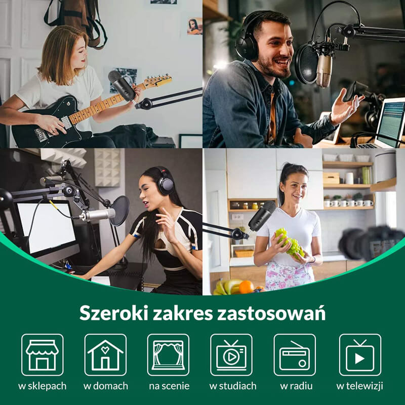 Ramię mikrofonowe Synco MA38 - zintegrowany kabel XLR