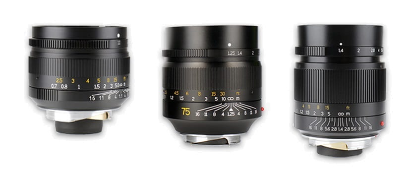 Zestaw 7Artisans 28mm F1.4 + 50mm F/1.1 + 75mm F/1.25 Leica M