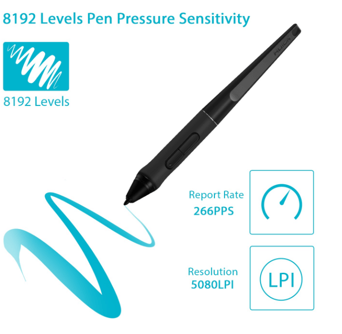 Pióro Huion PW500 do Kamvas PRO 20/22/Q11K v2/WH1409 v2