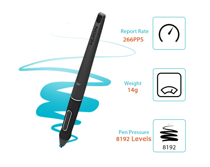 Pióro Huion PW507 do Kamvas PRO 12/13/16