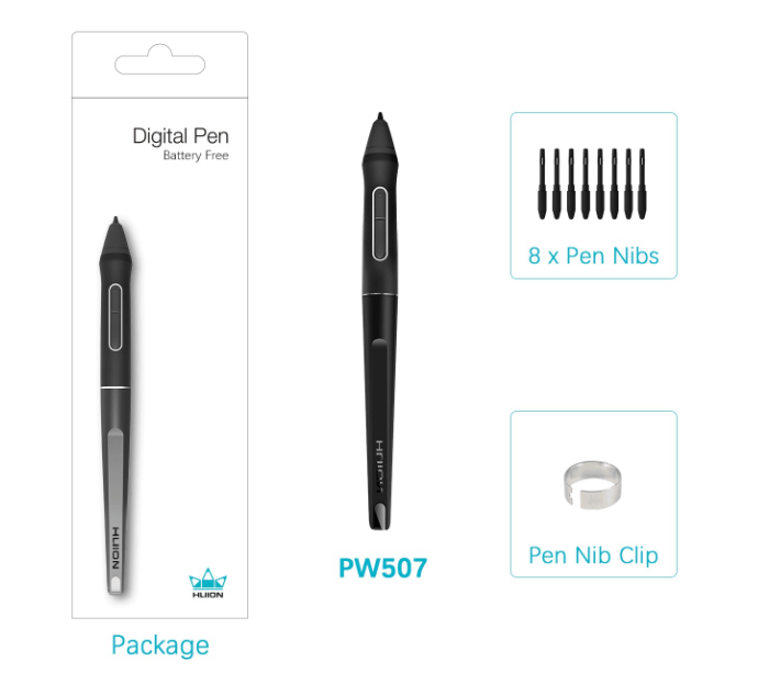 Pióro Huion PW507 do Kamvas PRO 12/13/16