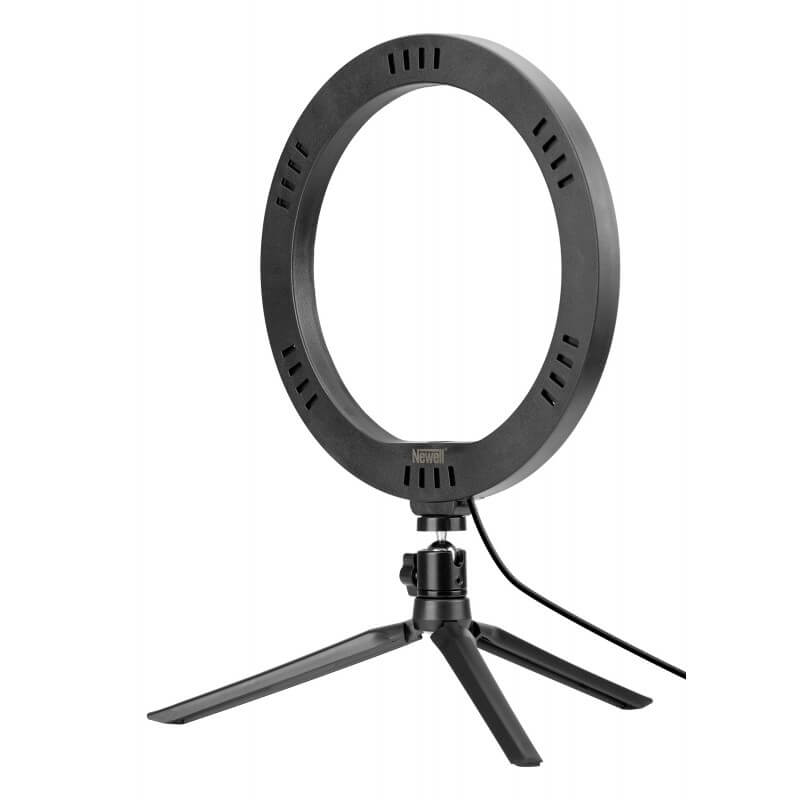 Lampa pierścieniowa LED Newell RL10 RGB + statyw