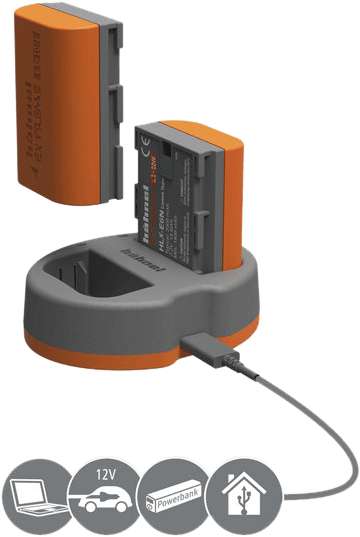 Podwójna ładowarka + akumulator Hahnel Canon HLX-E6N Power Kit