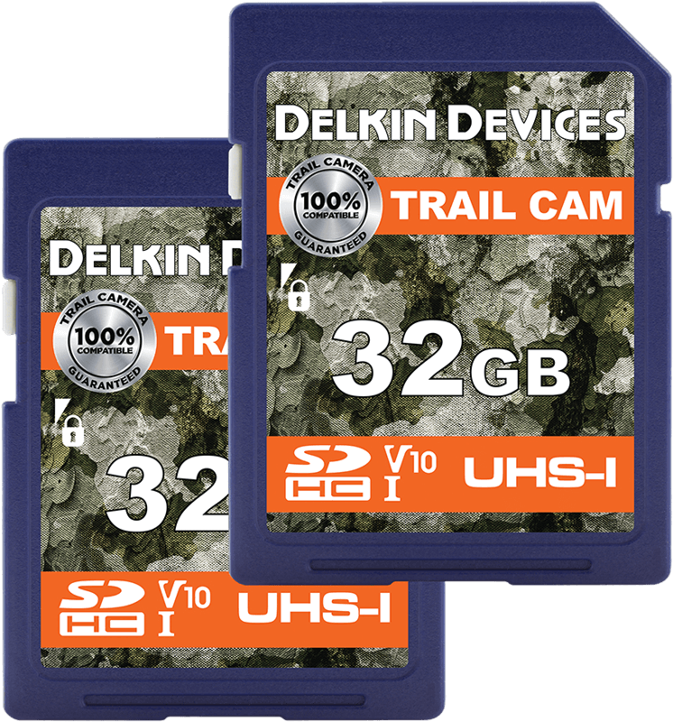 Karta pamięci Delkin Trail Cam SDHC V10 R100/W30 32GB - 2 sztuki