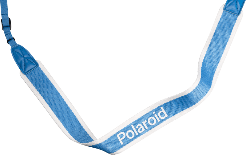 Pasek Polaroid Camera Strap Flat Blue Stripe