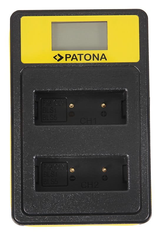 Ładowarka podwójna PATONA SMART DUAL LCD USB OLYMPUS PS-BLS1 PS-BLS5 FUJI NP-140