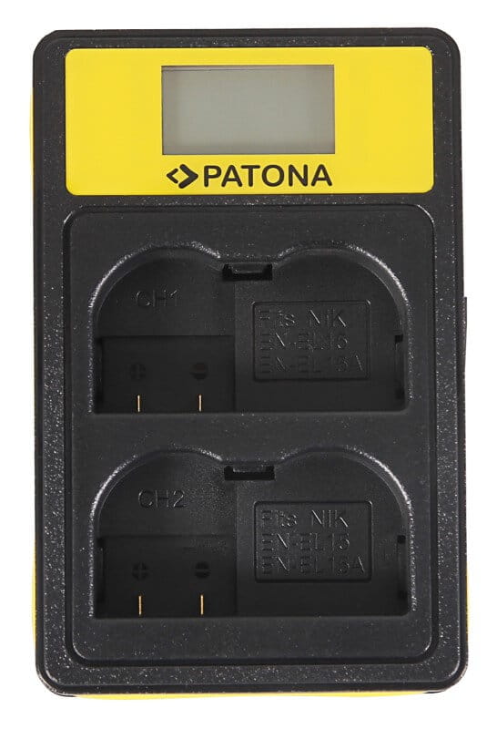 Ładowarka podwójna PATONA SMART DUAL LCD USB NIKON EN-EL15