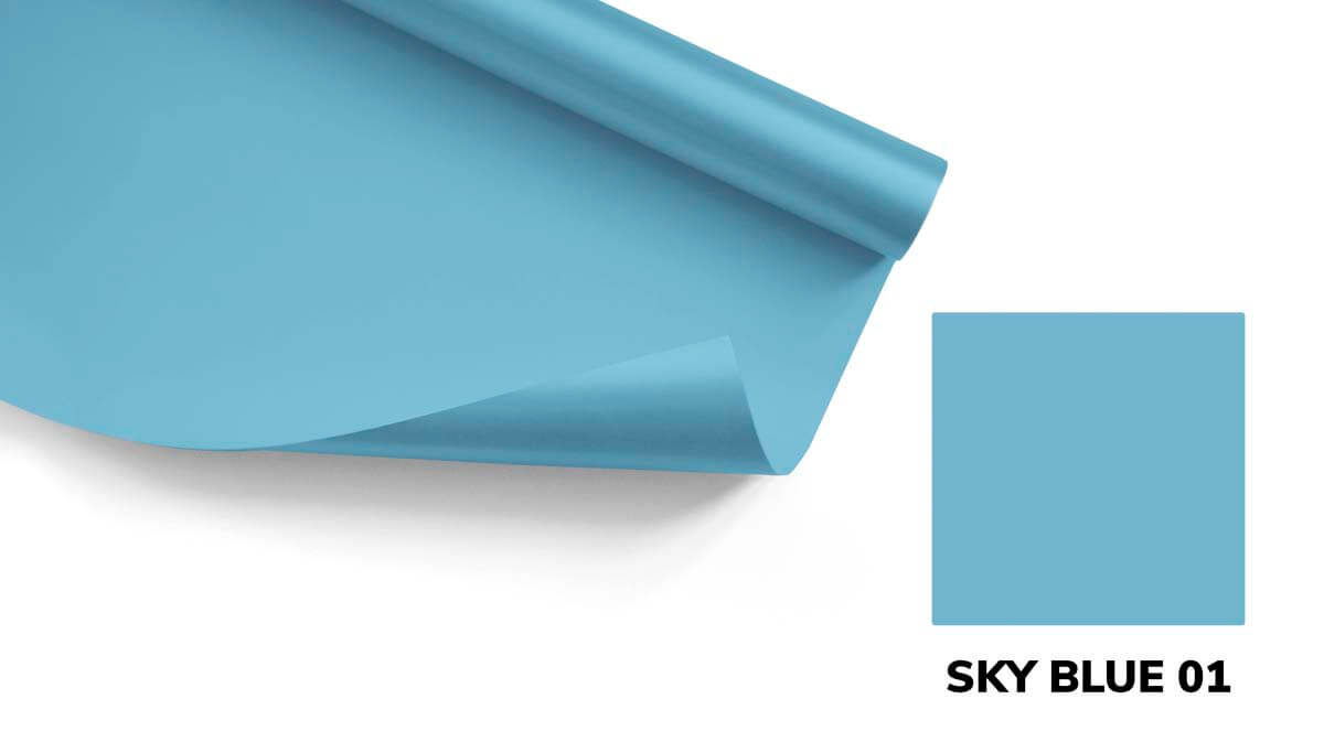 Tło papierowe FOMEI 1,35X11M SKY BLUE