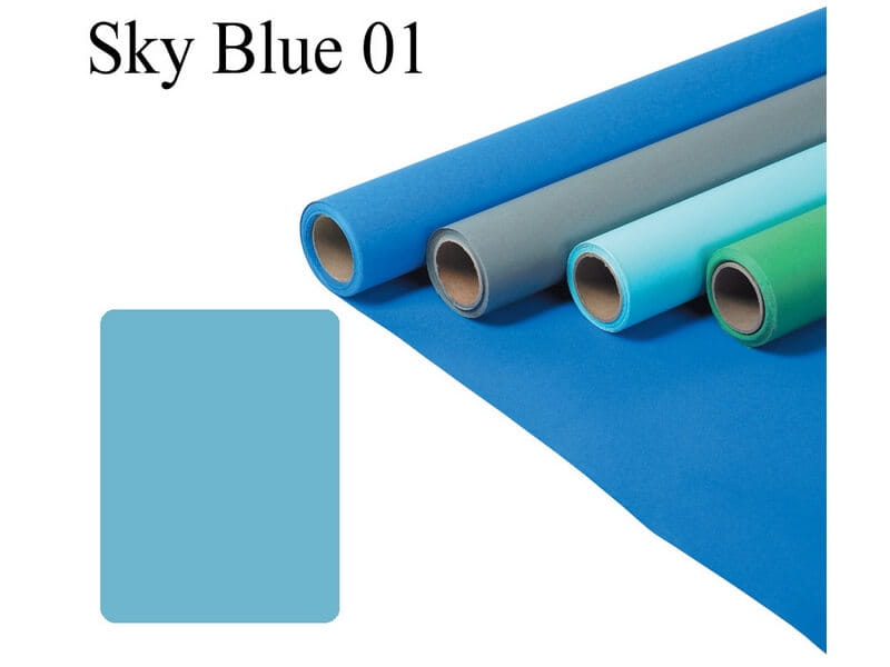 Tło papierowe FOMEI 1,35X11M SKY BLUE