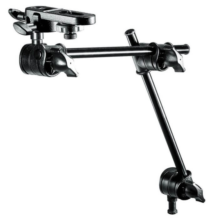 Ramię łamane pojedyncze Manfrotto 196B-2 Mini Arm z uchwytem 143BKT