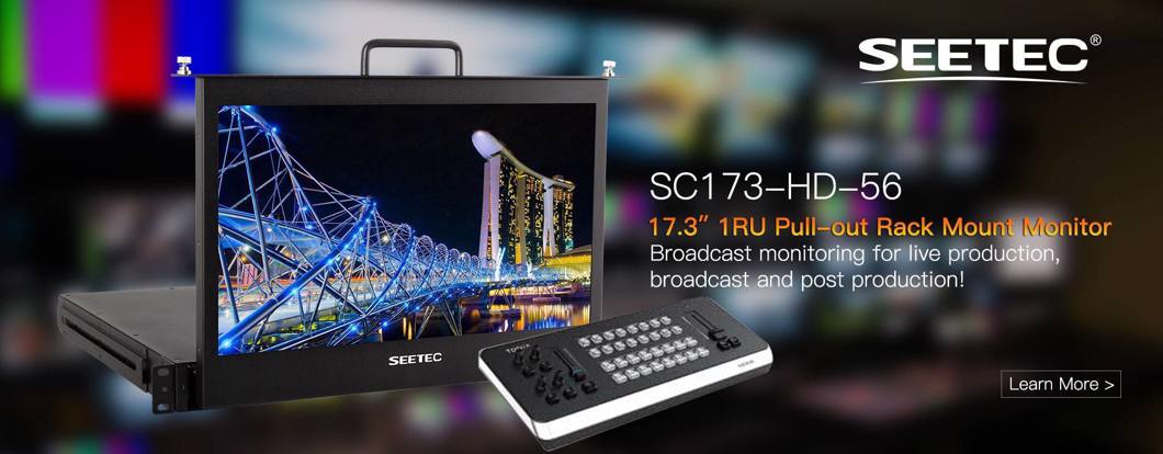  Monitor SEETEC SC173-HD-56 SDI 17,3" Wysuwany monitor stelażowy z SDI 