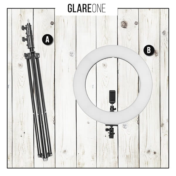 zestaw oświetlenia ciągłego glareone sunny ring-60led