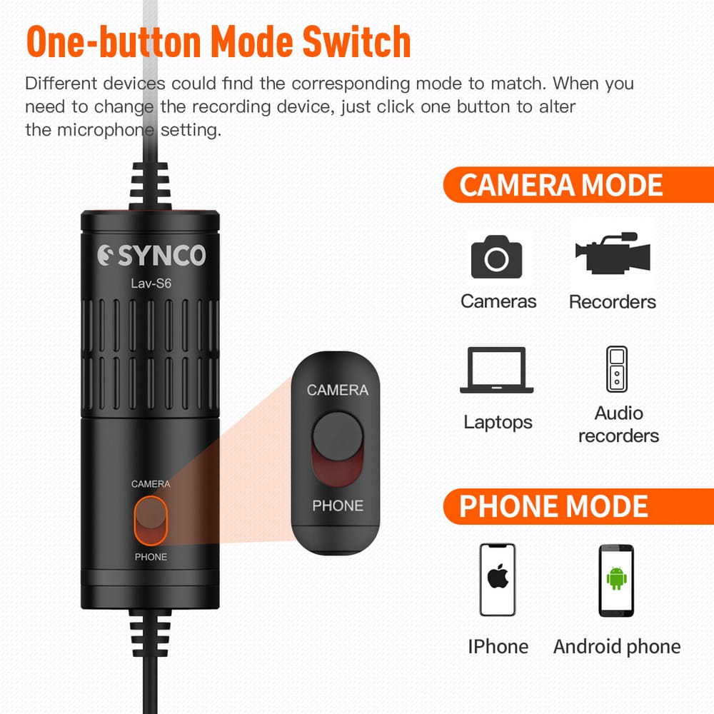 synco s6p mikrofon krawatowy