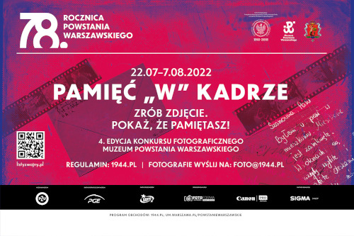 Pamięć „W” kadrze – konkurs fotograficzny Muzeum Powstania Warszawskiego